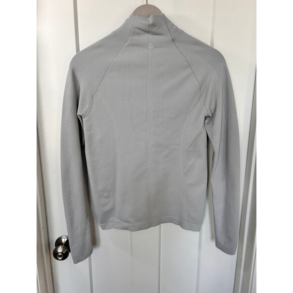 Athleta Women's Half Zip Athletic Pullover Top Activewear Icy Gray Size Small‎ - Picture 5 of 10